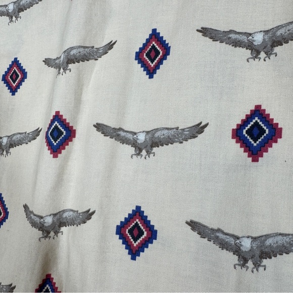 Vintage Wrangler Pearl Snap Eagle Print Western Shirt Size L   Cowboy Rodeo Top - Picture 15 of 15